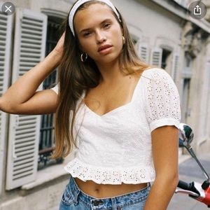 With Jean Anouk lace Top